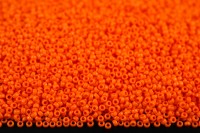 Бисер японский MIYUKI круглый 15/0 #0406 оранжевый, непрозрачный, 10 грамм