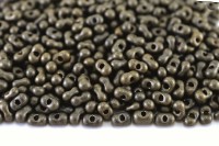 Бисер чешский PRECIOSA Фарфаль 3,2х6,5мм, 28918М матовый, коричневый металлик, 50г