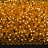 Бисер японский MIYUKI круглый 11/0 #0003F золотой, матовый, серебряная линия внутри, 10 грамм - Бисер японский MIYUKI круглый 11/0 #0003F золотой, матовый, серебряная линия внутри, 10 грамм