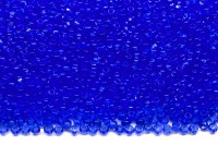 Бисер чешский PRECIOSA круглый 13/0 30030 синий прозрачный, квадратное отверстие, 25г