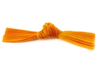 Лента шелковая Шибори, ширина 12см, цвет №122 оранжевый, 20см