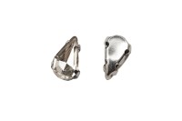 Кристалл Капля 10х6мм пришивной в оправе, цвет хрусталь, стекло, 43-156, 2шт