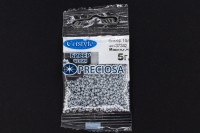 Бисер чешский PRECIOSA круглый 10/0 37342 серый непрозрачный жемчужный, 5 грамм