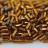 Бисер японский TOHO Bugle стеклярус 3мм #0034 дымчатый топаз, серебряная линия внутри, 5 грамм - Бисер японский TOHO Bugle стеклярус 3мм #0034 дымчатый топаз, серебряная линия внутри, 5 грамм