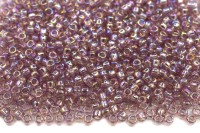 Бисер японский TOHO круглый 15/0 #0166 светлый аметист, радужный прозрачный, 10 грамм