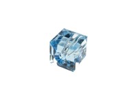 Бусина куб Swarovski 5601 #202 6мм Aquamarine, 5601-6-202, 1шт