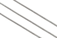 Цепочка жгут для бижутерии, диаметр 2,5мм, цвет платина, железо, 27-340, 1м