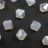 Бусины биконусы хрустальные 6мм, цвет WHITE OPAL GLITTER, 747-031, 10шт - Бусины биконусы хрустальные 6мм, цвет WHITE OPAL GLITTER, 747-031, 10шт