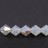 Бусины биконусы хрустальные 6мм, цвет WHITE OPAL GLITTER, 747-031, 10шт - Бусины биконусы хрустальные 6мм, цвет WHITE OPAL GLITTER, 747-031, 10шт