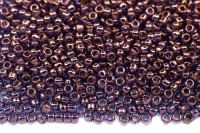 Бисер японский TOHO круглый 15/0 #0201 аметист, золотое сияние, 10 грамм