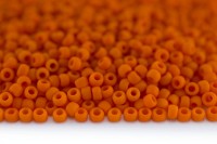 Бисер японский TOHO круглый 8/0 #0050AF оранжевый, матовый непрозрачный, 10 грамм
