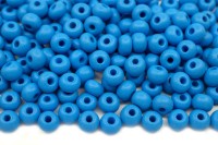 Бисер чешский PRECIOSA круглый 6/0 22m19 матовый бирюзовый, PermaLux, 50г