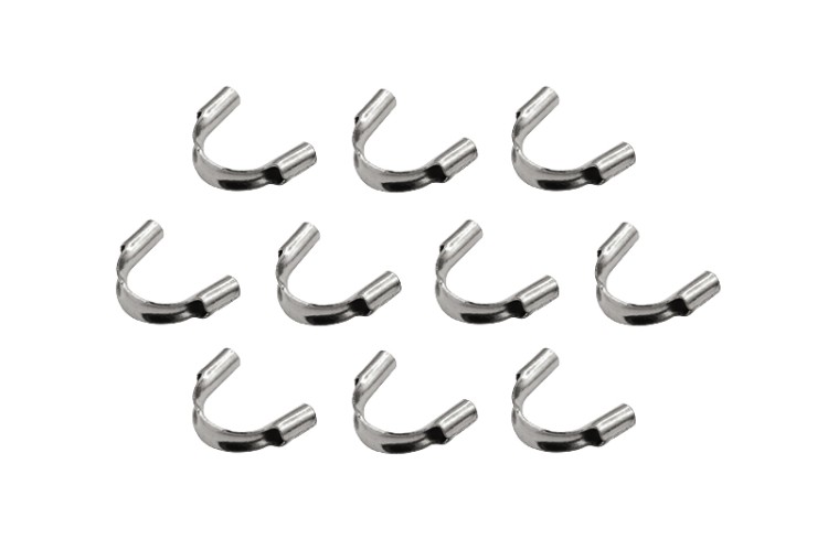 Защита от перетирания тросика/нити 6х5мм, цвет стальной, хирургическая сталь, 04-247, 10шт Защита от перетирания тросика/нити 6х5мм, цвет стальной, хирургическая сталь, 04-247, 10шт