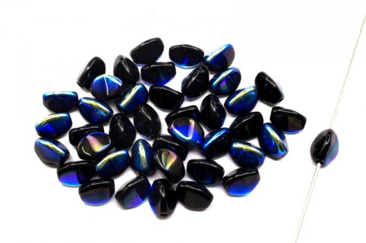 Бусины Pinch beads 5х3мм, отверстие 0,8мм, цвет 23980/28701 чёрный/AB радужный, 755-102, 10г (около 117шт) Бусины Pinch beads 5х3мм, отверстие 0,8мм, цвет 23980/28701 чёрный/AB радужный, 755-102, 10г (около 117шт)