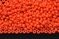 Бисер чешский PRECIOSA круглый 6/0 16А91 коралловый непрозрачный, 50г