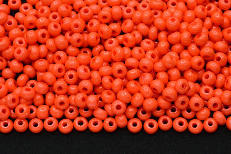 Бисер чешский PRECIOSA круглый 6/0 16А91 коралловый непрозрачный, 50г Бисер чешский PRECIOSA круглый 6/0 16А91 коралловый непрозрачный, 50г
