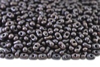 Бисер чешский PRECIOSA Фарфаль 3,2х6,5мм, 28917М матовый, коричневый металлик, 50г