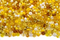 Бисер чешский PRECIOSA Микс 10/0 #010, оттенок желтый, 50г