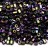 Бисер чешский PRECIOSA рубка 10/0 59195 темно-фиолетовый непрозрачный ирис, 50г - Бисер чешский PRECIOSA рубка 10/0 59195 темно-фиолетовый непрозрачный ирис, 50г