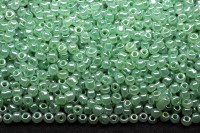 Бисер китайский круглый размер 12/0, цвет 0154 зеленый непрозрачный, блестящий, 450г