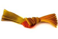 Лента шелковая Шибори, ширина 12см, цвет №121 оранжевый, 20см