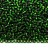 Бисер чешский PRECIOSA круглый 10/0 57060 зеленый, серебряная линия внутри, квадратное отверстие, 1 сорт, 50г - Бисер чешский PRECIOSA круглый 10/0 57060 зеленый, серебряная линия внутри, квадратное отверстие, 1 сорт, 50г