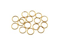 Кольца соединительные 7х0,7мм, разъёмные, латунь, позолота, 18k позолота, 13-200, 1г (около 15шт)