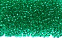 Бисер японский TOHO круглый 11/0 #0072 зеленое стекло, прозрачный, 10 грамм