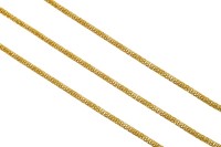 Цепочка жгут для бижутерии, диаметр 2,5мм, цвет золото, железо, 27-341, 1м