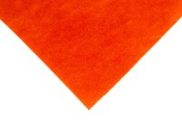 Замша искусственная двухсторонняя, размер 15х20см, толщина 0,85мм, цвет оранжевый, 1028-129, 1шт