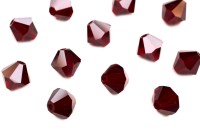Бусины биконусы хрустальные 6мм, цвет SIAM, 747-030, 10шт