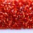 Бисер японский TOHO Bugle стеклярус 2мм #0025B сиамский рубин, серебряная линия внутри, 5 грамм - Бисер японский TOHO Bugle стеклярус 2мм #0025B сиамский рубин, серебряная линия внутри, 5 грамм