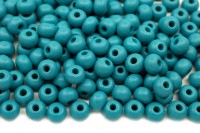 Бисер чешский PRECIOSA круглый 6/0 22m18 матовый бирюзово-зеленый, PermaLux, 50г