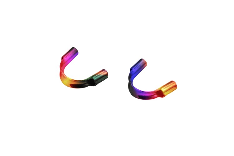 Защита от перетирания тросика/нити 6х5мм, цвет разноцветный перелив, хирургическая сталь, 04-095, 2шт Защита от перетирания тросика/нити 6х5мм, цвет разноцветный перелив, хирургическая сталь, 04-095, 2шт