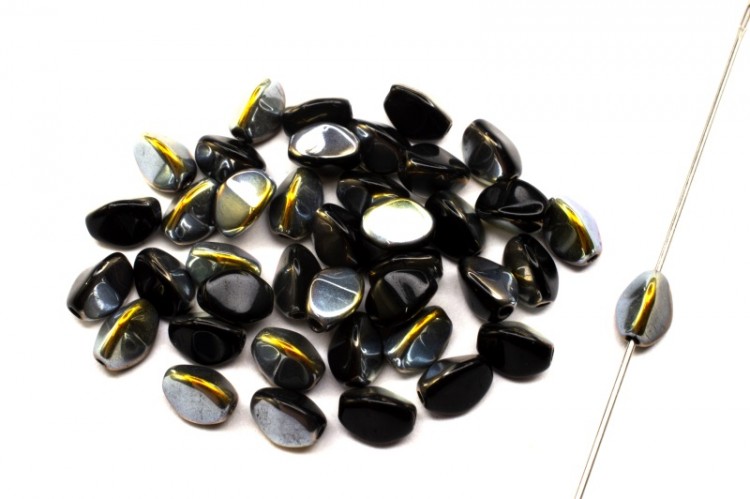 Бусины Pinch beads 5х3мм, отверстие 0,8мм, цвет 23980/28001 черный Marea, 755-101, 10г (около 117шт) Бусины Pinch beads 5х3мм, отверстие 0,8мм, цвет 23980/28001 черный Marea, 755-101, 10г (около 117шт)