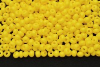 Бисер чешский PRECIOSA круглый 6/0 16А86М матовый желтый непрозрачный, 50г