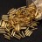 Бисер японский Miyuki Bugle стеклярус 6мм #0062 золотой, серебряная линия внутри, 10 грамм - Бисер японский Miyuki Bugle стеклярус 6мм #0062 золотой, серебряная линия внутри, 10 грамм