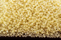 Бисер китайский круглый размер 12/0, цвет 0153 кремовый непрозрачный, блестящий, 450г