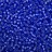Бисер чешский PRECIOSA круглый 10/0 37050М матовый, синий, серебряная линия внутри, 20 грамм - Бисер чешский PRECIOSA круглый 10/0 37050М матовый, синий, серебряная линия внутри, 20 грамм