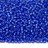 Бисер чешский PRECIOSA круглый 10/0 37050М матовый, синий, серебряная линия внутри, 20 грамм - Бисер чешский PRECIOSA круглый 10/0 37050М матовый, синий, серебряная линия внутри, 20 грамм