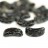 Бусины Bow beads 3,5х15мм, два отверстия 0,8мм, цвет 23980/86800 черный травертин, 729-007, около 10г (около 12шт) - Бусины Bow beads 3,5х15мм, два отверстия 0,8мм, цвет 23980/86800 черный травертин, 729-007, около 10г (около 12шт)