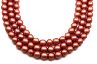 Жемчуг Preciosa, цвет 70589 матовый темно-розовый, 6мм, 10шт