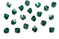 Бусина биконус Swarovski 5328 #205 4мм Emerald, 5328-4-205, 20шт