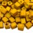 Бисер японский Miyuki Cube кубический 4мм #1233 горчица, матовый непрозрачный, 10 грамм - Бисер японский Miyuki Cube кубический 4мм #1233 горчица, матовый непрозрачный, 10 грамм