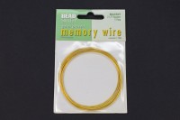 Проволока с эффектом памяти (мемори) Beadsmith 63мм, цвет золото, 23-011, 1уп (12 витков)
