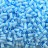 Бисер японский TOHO Bugle стеклярус 3мм #0043 голубая бирюза, непрозрачный, 5 грамм - Бисер японский TOHO Bugle стеклярус 3мм #0043 голубая бирюза, непрозрачный, 5 грамм