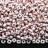 Бисер чешский PRECIOSA круглый 7/0 03890 белый с красными полосами, непрозрачный, 50г - Бисер чешский PRECIOSA круглый 7/0 03890 белый с красными полосами, непрозрачный, 50г