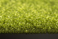 Бисер японский TOHO круглый 8/0 #0004 зеленый лайм, прозрачный, 10 грамм