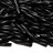 Бисер японский Miyuki Twisted Bugle 12мм #0401F черный, матовый непрозрачный, 10 грамм - Бисер японский Miyuki Twisted Bugle 12мм #0401F черный, матовый непрозрачный, 10 грамм