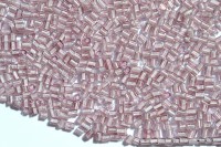 Бисер китайский рубка размер 11/0, цвет 0322 сиренево-дымчатый, белая линия внутри, 450г